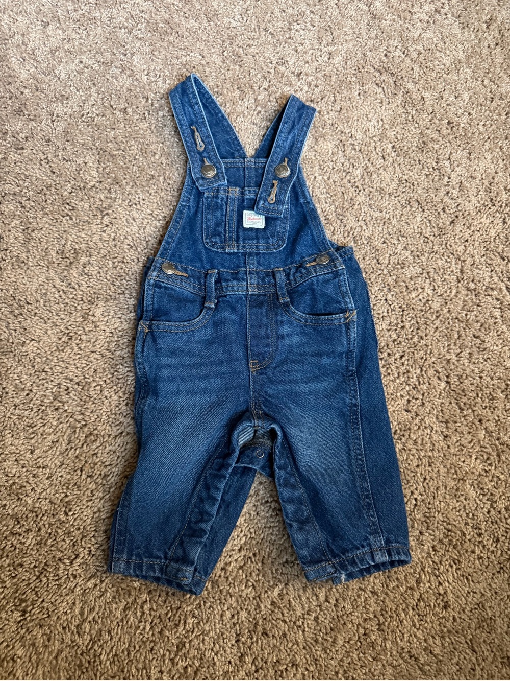 Old Navy Dark Blue Denim Baby Overalls